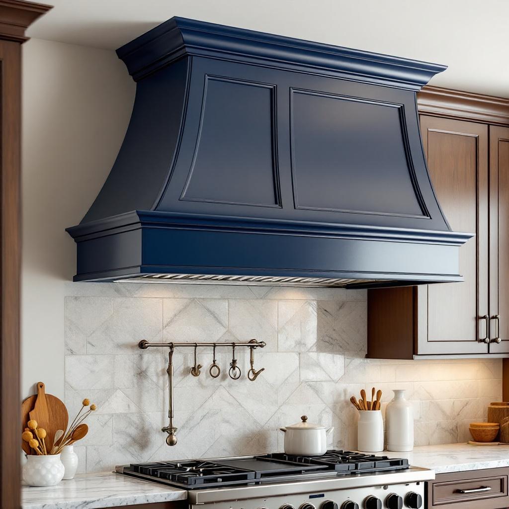 Custom cabinet range hood in Naval