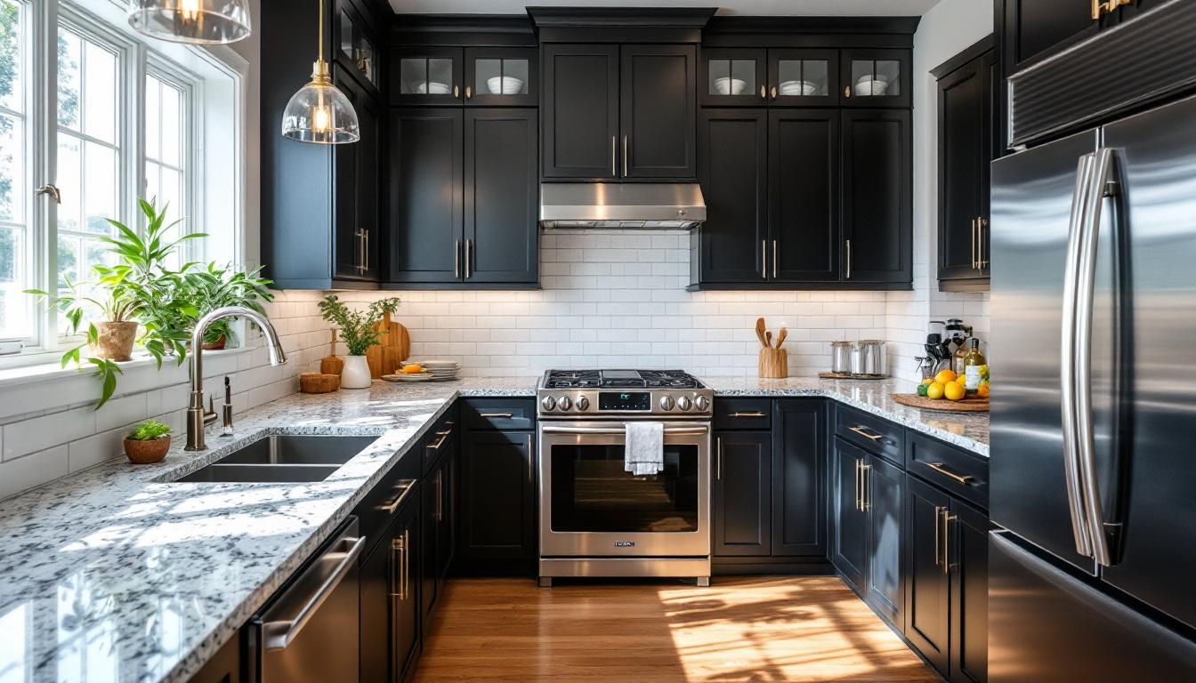 Inset Shaker kitchen in Tricorn Black